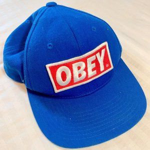 Obey Men's Baseball Cap Blue and Red